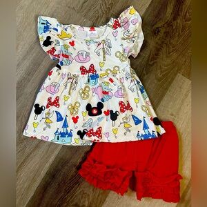 Boutique ruffle outfit